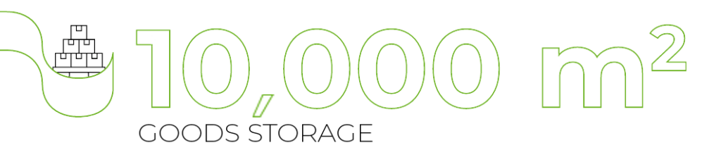 10,000 m2 GOODS STORAGE