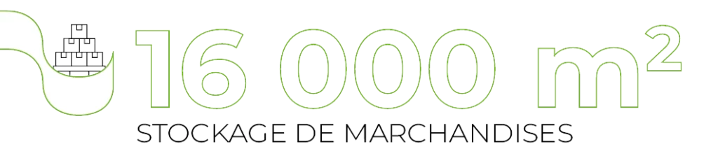 16 000 m2 stockage de marchandises